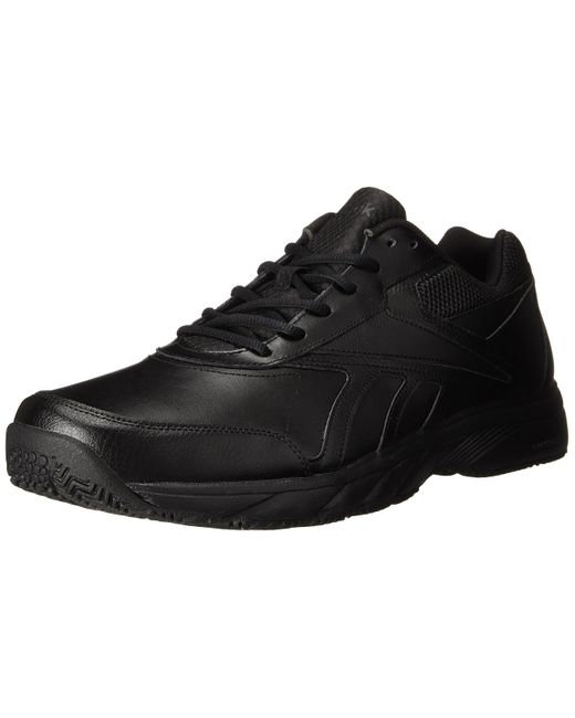Reebok Leather Work N Cushion 2.0 Walking Shoe in Black/Black (Black) for  Men | Lyst