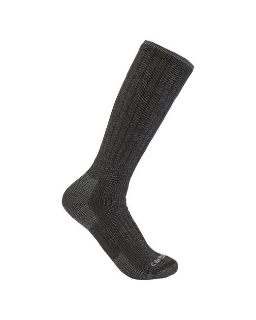 Carhartt Black Midweight Synthetic-wool Blend Boot Sock for men