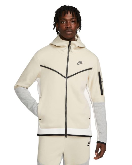Nike Sportswear Rattan/Phantom Tech Fleece Full-Zip Hoodie in Weiß für  Herren | Lyst DE