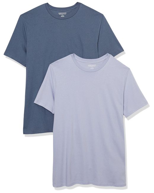 Amazon Essentials Blue Slim-fit Short-sleeve Crewneck T-shirt for men