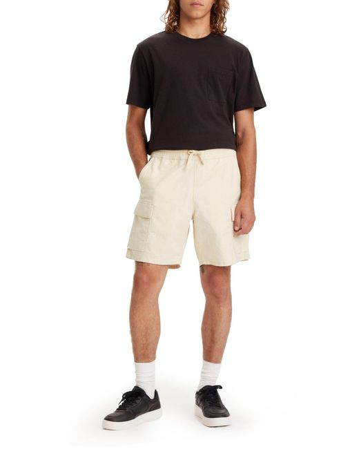 Levi's Black Surplus Cargo Short Shorts for men