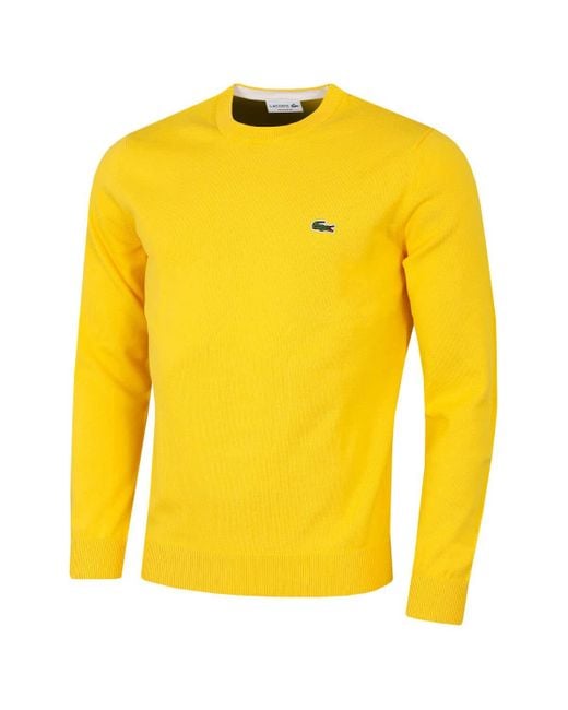 Lacoste Yellow Ah1985 Sweaters for men