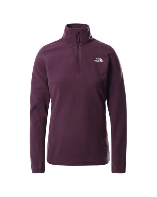 The North Face Purple Resolve Fleece Jacket With Quarter-zip