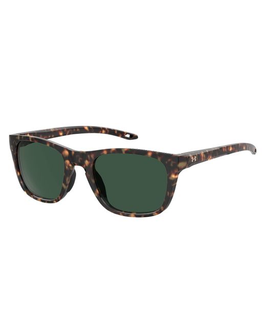 Under Armour Rubber Ua Raid Polarized Rectangular Sunglasses in Green