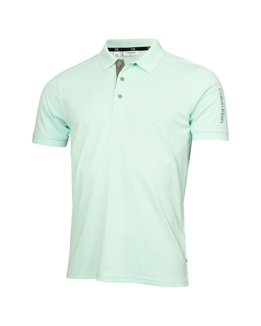 Polo de golf léger et respirant pour homme 2024 Calvin Klein pour homme en coloris Green