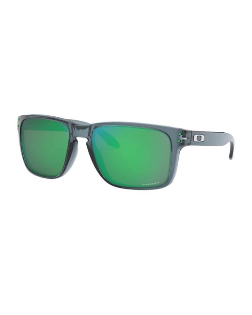 Oakley Green Holbrook Xl Sunglasses Crystal Black With Prizm Jade Lens + Sticker for men