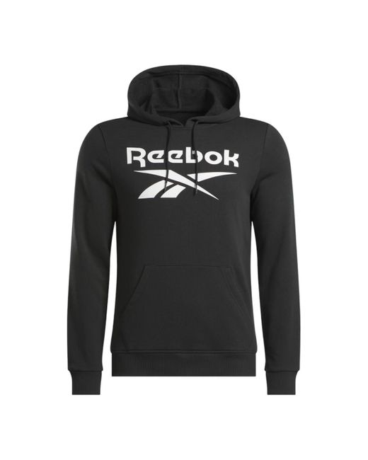 Identity Big Logo Ft Hoodie Reebok de hombre de color Black