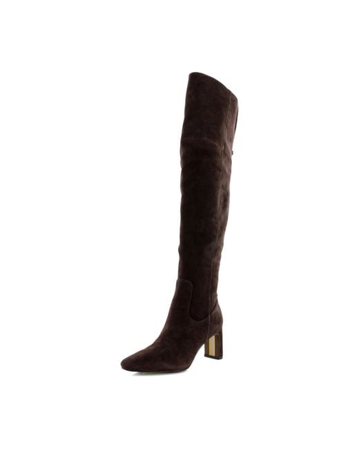 Sam Edelman Brown Shea Over-the-knee Boot Cafe Noir Wide Calf 9.5 Medium