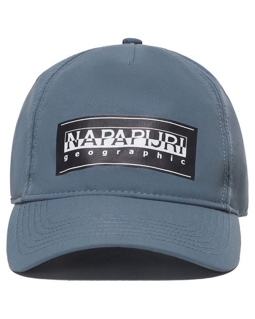 Napapijri Box Logo Cap One Size Blue for men