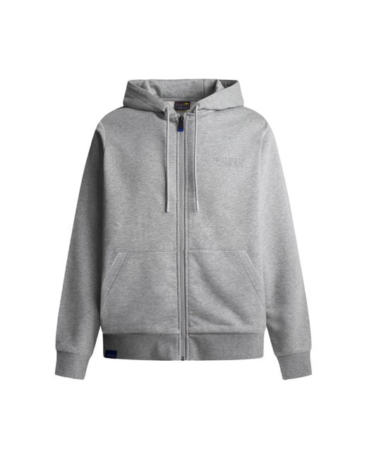 Pepe Jeans Gray Red Bull Racing X Rbr Zip Logo Hoody Sweatshirt for men