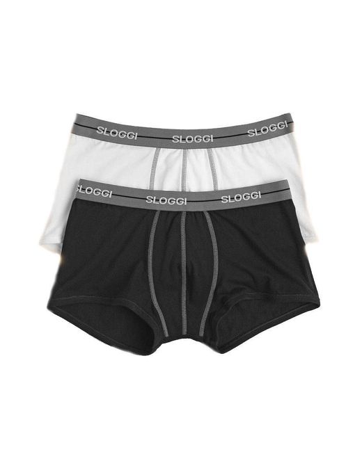 10050545 Boxer di Sloggi in Black da Uomo