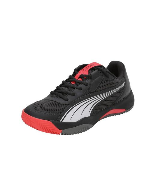 PUMA Black Nova Court Pickleball Shoe Sneaker