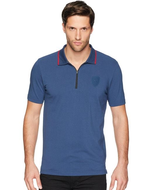 PUMA Blue S Ferrari Polo for men