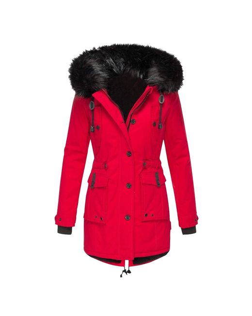 Superdry Red Lalaluka Coat