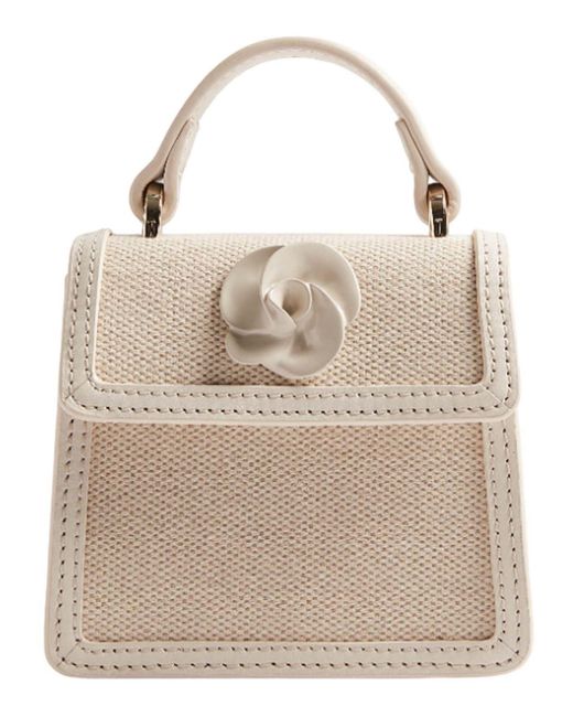Ted Baker Natural Audou Rose Hardware Mini Bag Ecru