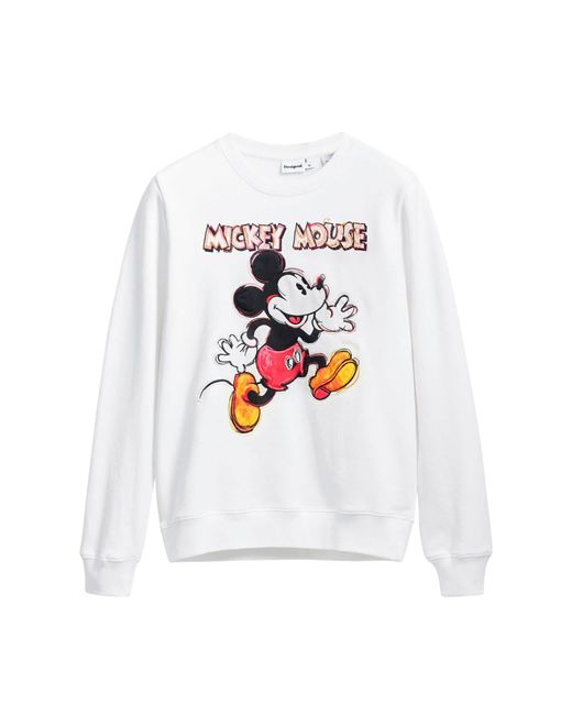 Sudadera Mickey Mouse Desigual de color White
