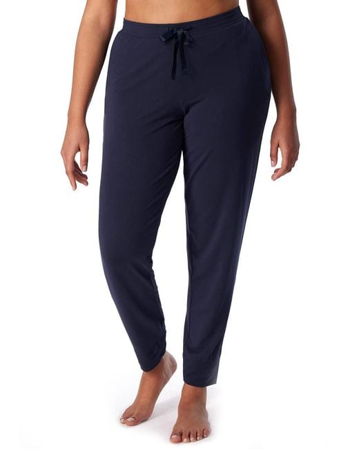 Schiesser Blue Schlafhose lang mit Bündchen Modal-Mix + Relax Pyjamaunterteil