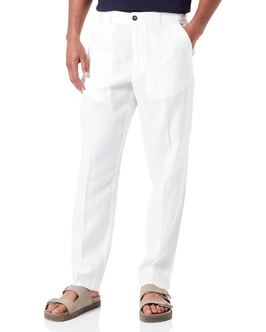 Pantalone 4AGH55HW8 di Benetton in White da Uomo