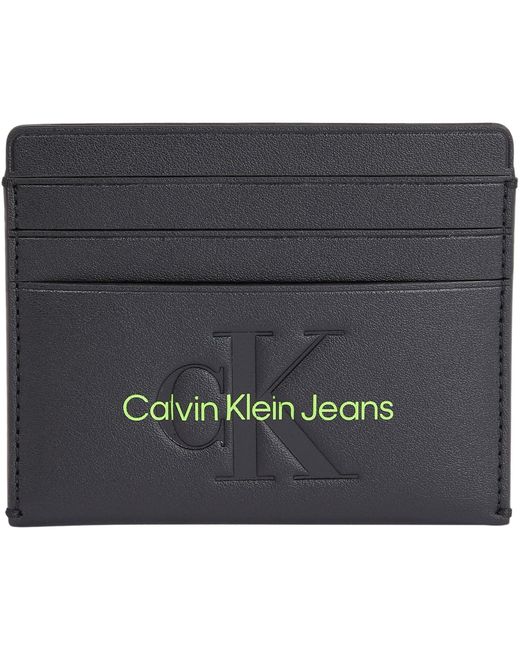 Jeans Porta Carte Donna Sculpted Cardcase con Tecnologia di Protezione RFID di Calvin Klein in Gray