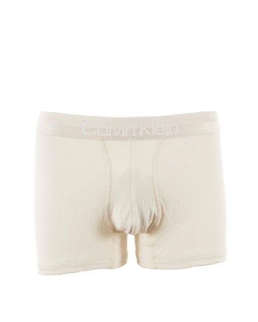 Calvin Klein 3er Pack Boxershorts Trunks Baumwolle mit Stretch in Natural für Herren