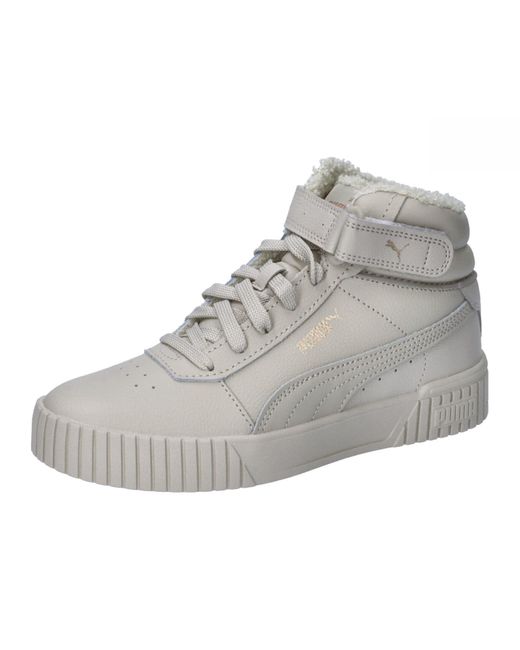 PUMA Gray Carina 2.0 Mid Wtr Sneaker