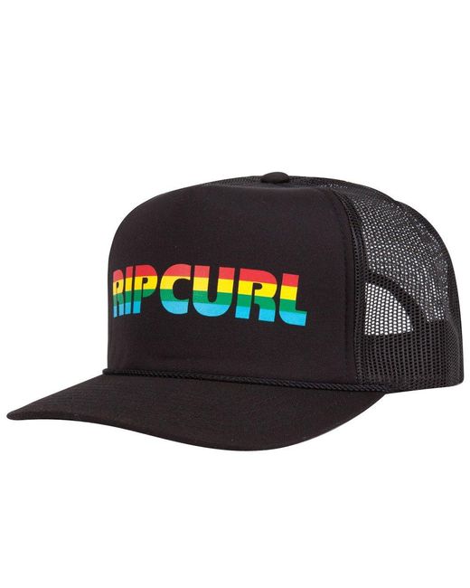 Rip Curl Black Mixed Pack Trucker Hat for men