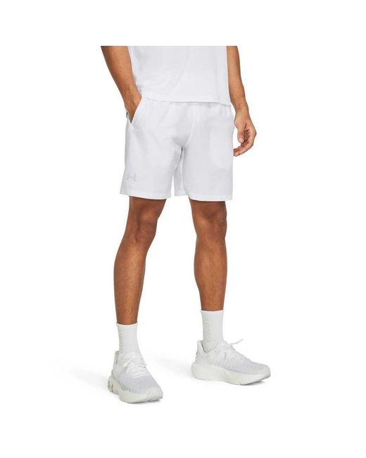 Under Armour White Launch 7" Shorts for men