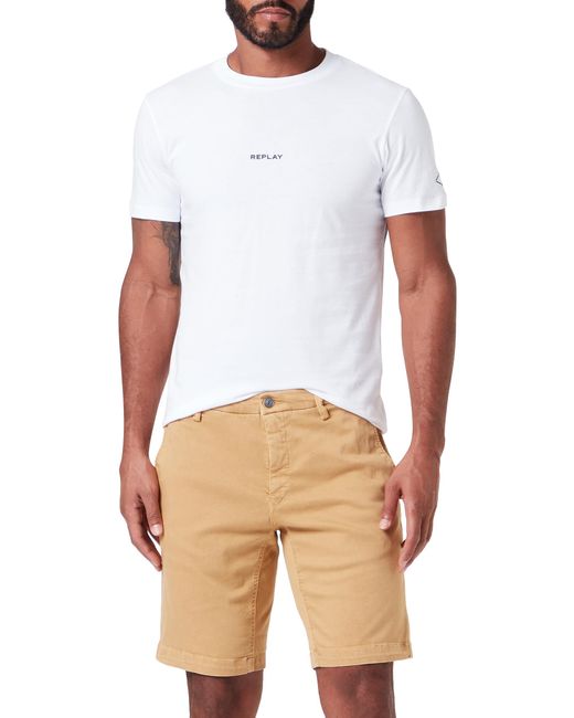 Replay Benni Jeans-Shorts in White für Herren