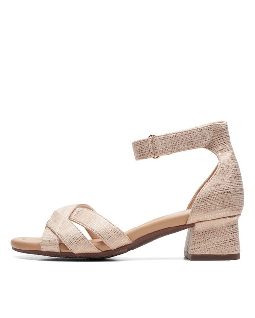 Clarks Desirae Lily Heeled Sandal in Pink Lyst