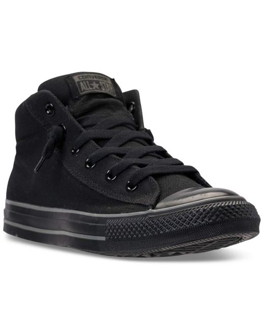 Converse Men's Chuck Taylor All Star Street Mid Casual Sneakers From Finish  Line in Black for Men | Lyst UK