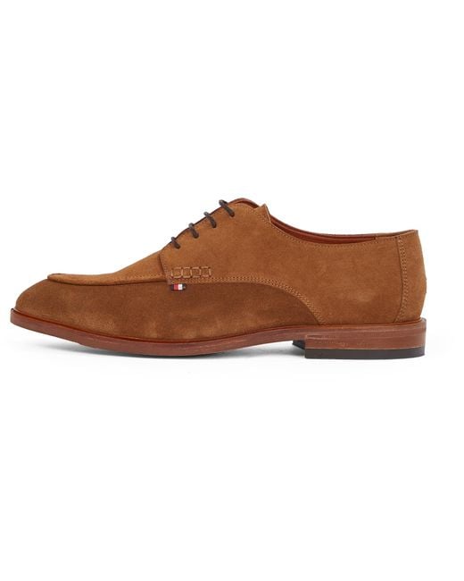 Tommy Hilfiger Derby Schuhe Thunit aus Wildleder in Black für Herren