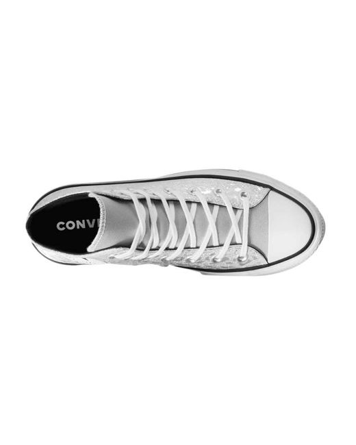 converse gris argent