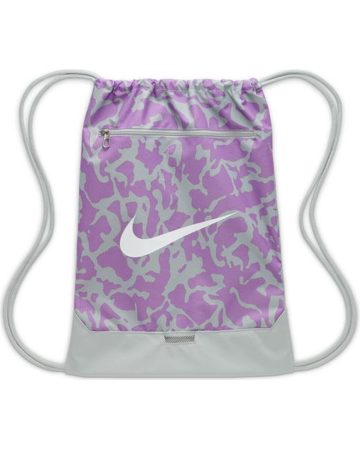 Nike Purple Bag Nk Brsla Drwstrng 9.5 Cat Aop