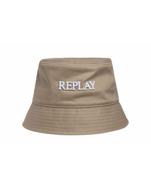 Replay Brown Bucket Hut aus Baumwolle