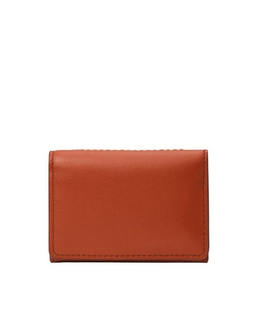 Fossil Red Westover Leather Snap Bifold for men