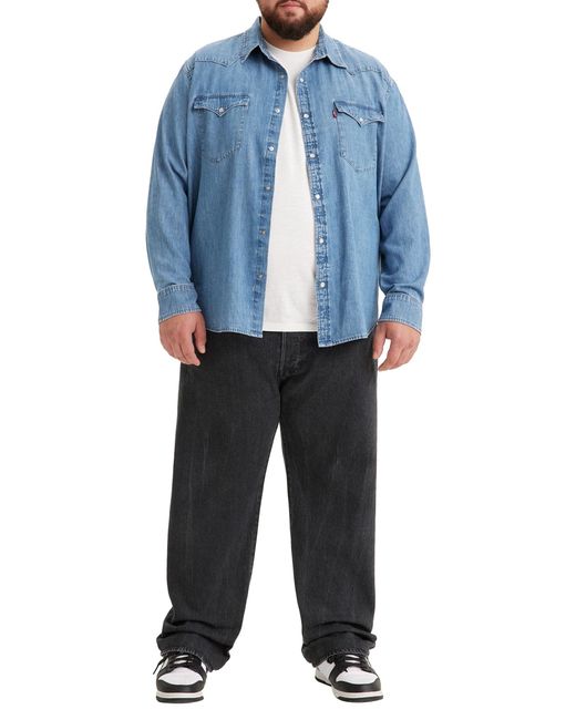 Levi's 501® Original Fit Big & Tall Jeans in Black für Herren