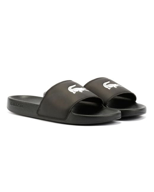 Serve Slide 0.0 Ciabatte Da Uomo Nere - EUR 39.5 di Lacoste in Brown da Uomo