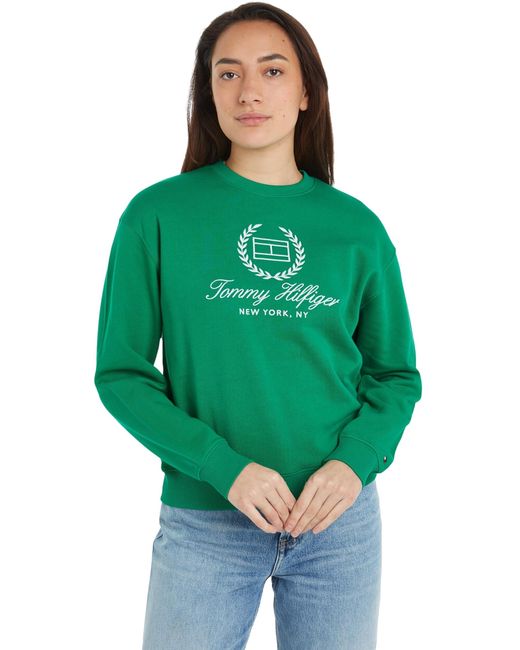 Tommy Hilfiger Green Sweatshirt ohne Kapuze