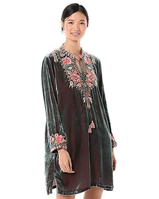 Johnny Was Maeve Velvet Trapunto Tunic Lyst