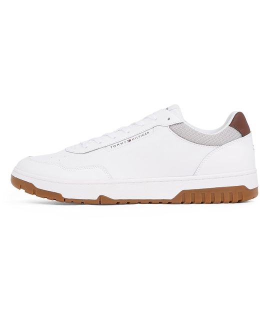 Court Sneaker Hombre Basket Core Lite Low Top Tommy Hilfiger de hombre de color White