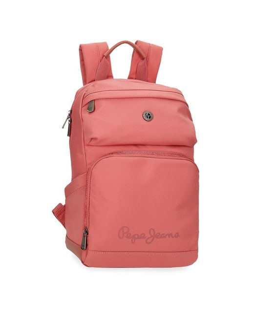 Corin Sac à Dos pour Ordinateur Portable 15,6 Pouces Rose 25 x 37 x 10 cm Polyester et PU 9,25 L by Joumma Bags Pepe Jeans en coloris Pink