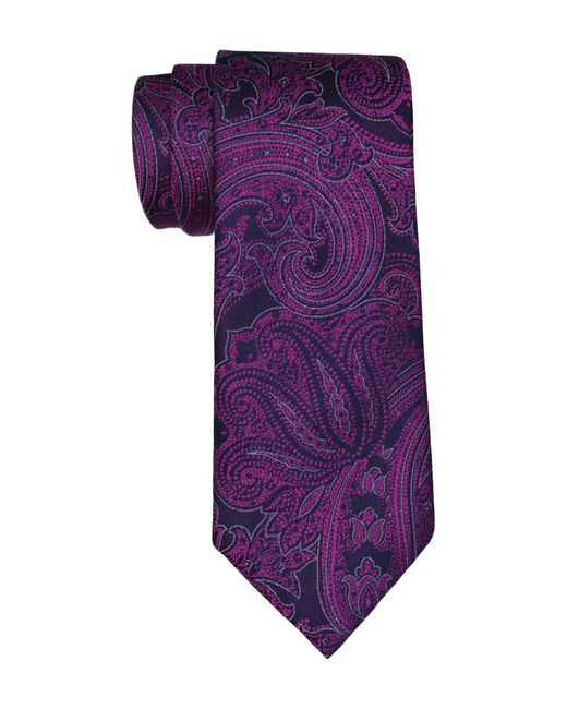 Ted Baker Purple Pink Paisley Tie for men