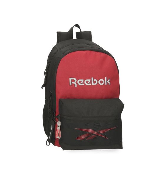 Reebok Red Portland Backpack Double Compartment Black 31 X 44 X 15 Cm Polyester 20.46l for men