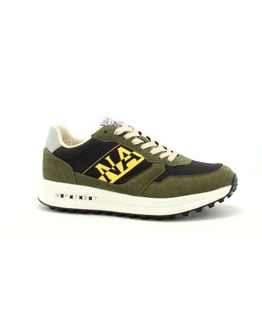 Napapijri White Np0a4i7b Sneakers With Laces In Fabric/suede for men