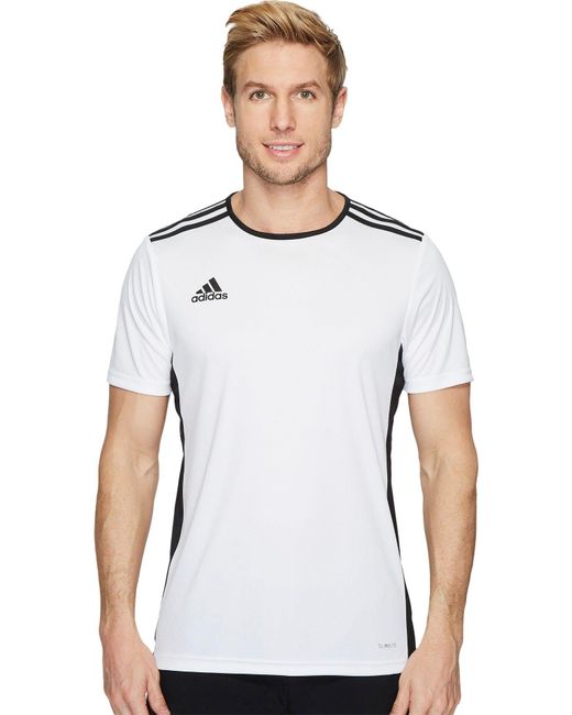 adidas Entrada 18 Soccer Jersey in White for Men Lyst