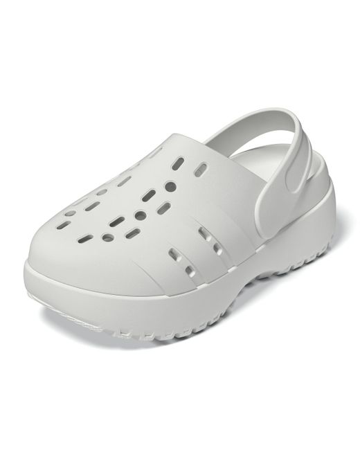 Adidas Metallic Adilette Clog Platform Slide Sandal