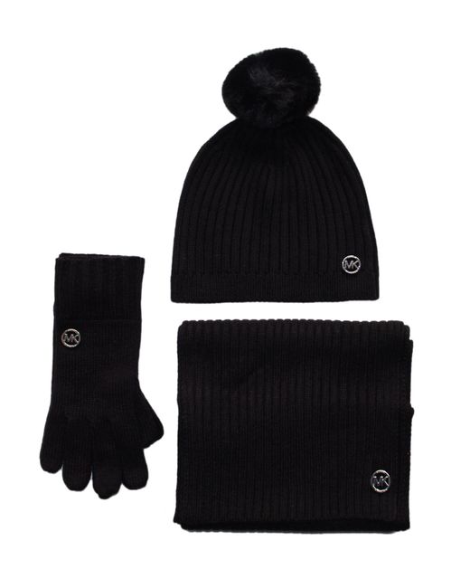 Michael Kors Black Logo Knitted Glove