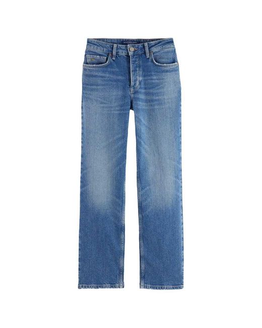 Scotch & Soda Blue The Sky-Straight Fit Jeans