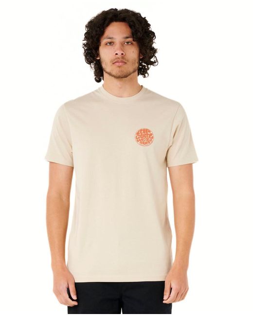 Rip Curl White Wettie Icon T-shirt for men