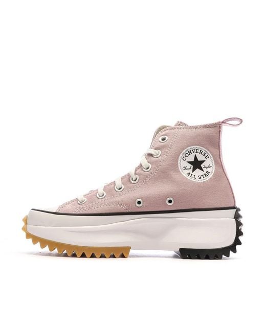 Chuck Taylor all Star Run Star Hike Hi Viola 39 di Converse in Pink
